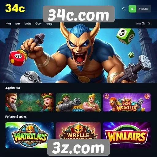 Explorando a variedade de jogos em 34c.com