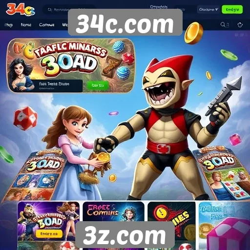 Visão geral do site de jogos 34c.com